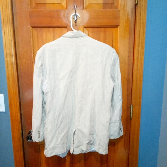 Metropolitan View 100% linen off white blazer size M - Picture 2 of 6
